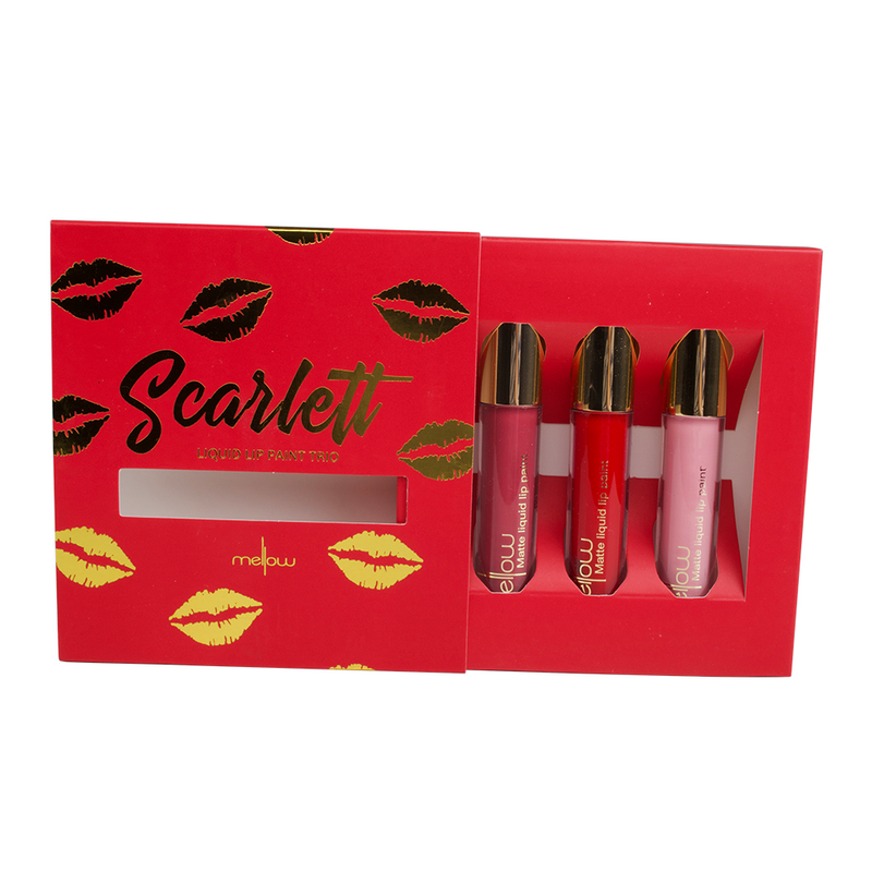 Scarlett Lip Trio Set - Mellow Cosmetics